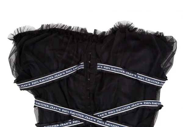 ジーンズポールゴルチエJean's Paul GAULTIER メッシュレイヤードコルセットトップス 黒M K-106835_003