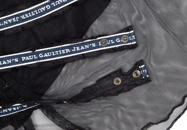 ジーンズポールゴルチエJean's Paul GAULTIER メッシュレイヤードコルセットトップス 黒M K-106835_006