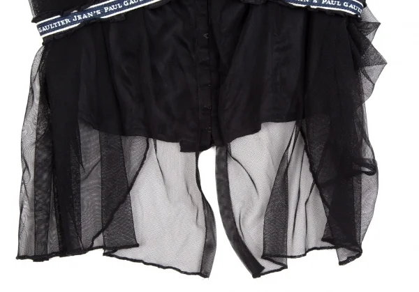 ジーンズポールゴルチエJean's Paul GAULTIER メッシュレイヤードコルセットトップス 黒M K-106835_007