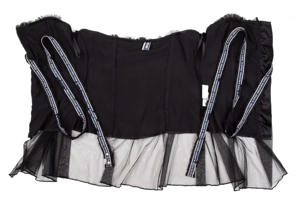 ジーンズポールゴルチエJean's Paul GAULTIER メッシュレイヤードコルセットトップス 黒M K-106835_009