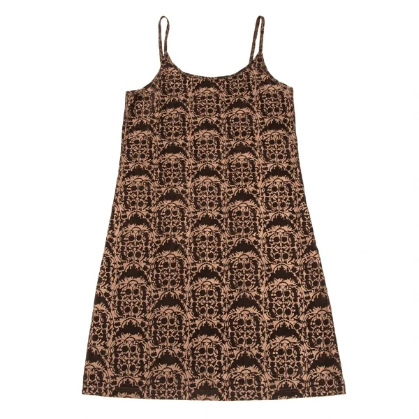 ジャンポールゴルチエ クラシックJean Paul GAULTIER CLASSIQUE ダマスクフロッキープリントアンサンブル 茶40 K-106839_012