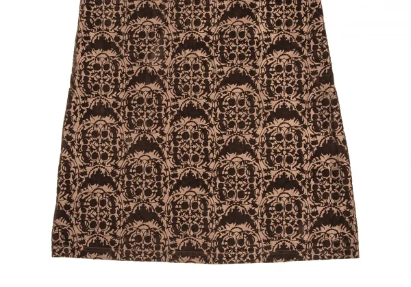 ジャンポールゴルチエ クラシックJean Paul GAULTIER CLASSIQUE ダマスクフロッキープリントアンサンブル 茶40 K-106839_015