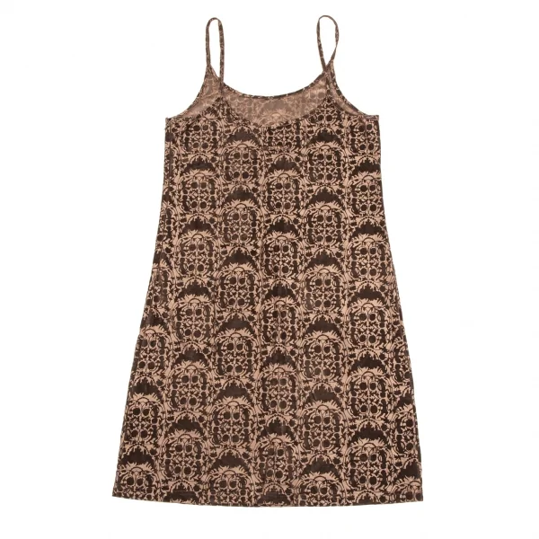 ジャンポールゴルチエ クラシックJean Paul GAULTIER CLASSIQUE ダマスクフロッキープリントアンサンブル 茶40 K-106839_017