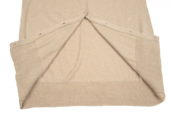 フラボアFRAPBOIS シルクアンゴララウンドカラーニットカーディガン ベージュ1 K-106856_011