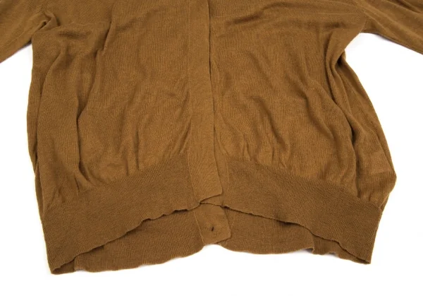 フラボアFRAPBOIS コットンカシミヤ前・後2WAYニットカーディガン ブラウン1 K-106857_007