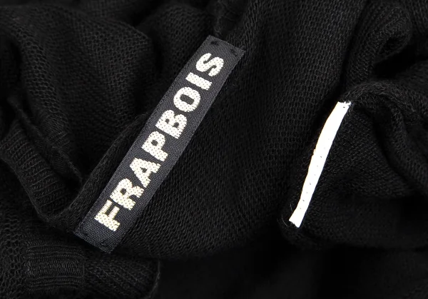 フラボアFRAPBOIS 裾ドッキングノースリーブニット 黒M位 K-106861_014