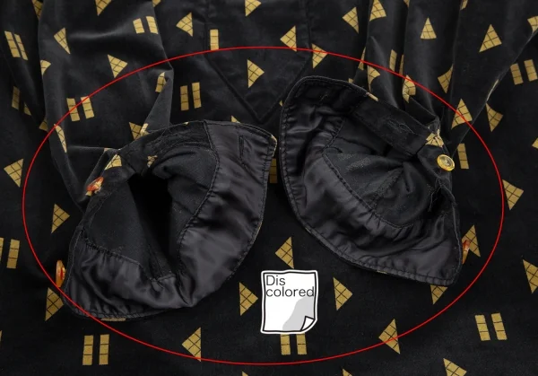 メルシーボークーmercibeaucoup シェイププリントベロア切替プルオーバーシャツワンピース 黒1 K-106864_009