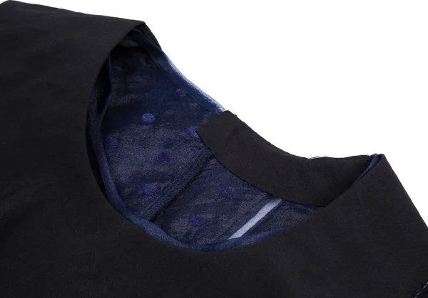 コムデギャルソンCOMME des GARCONSシースルードット切替ノースリーブ