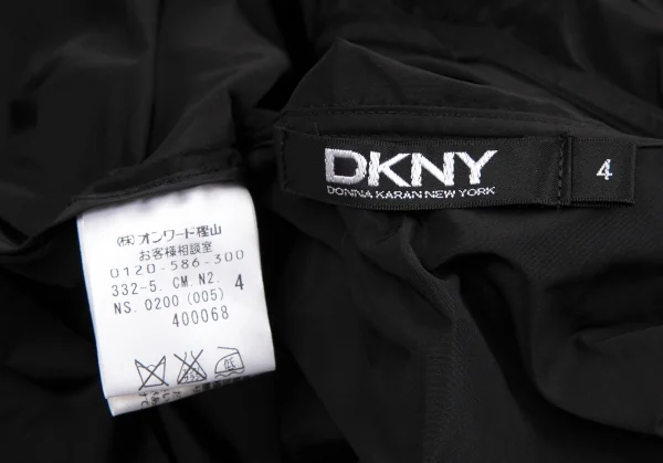 ダナキャランDKNY ナイロンフーテッドポンチョ 黒4 K-106899_014