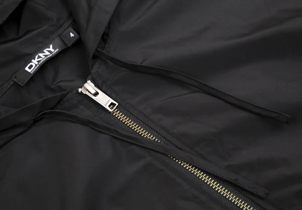 ダナキャランDKNY ナイロンフーテッドポンチョ 黒4 K-106899_005