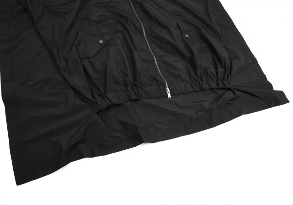 ダナキャランDKNY ナイロンフーテッドポンチョ 黒4 K-106899_007