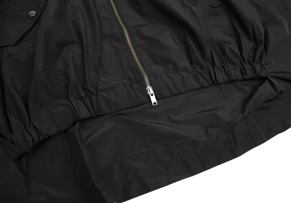 ダナキャランDKNY ナイロンフーテッドポンチョ 黒4 K-106899_009