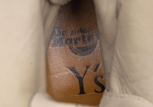 ワイズ×ドクターマーチンY's× Dr Martens バックジップ10ホールブーツ 黒UK6(25) K-106908_016