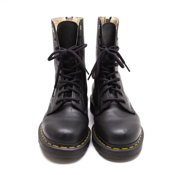 ワイズ×ドクターマーチンY's× Dr Martens バックジップ10ホールブーツ 黒UK6(25) K-106908_002