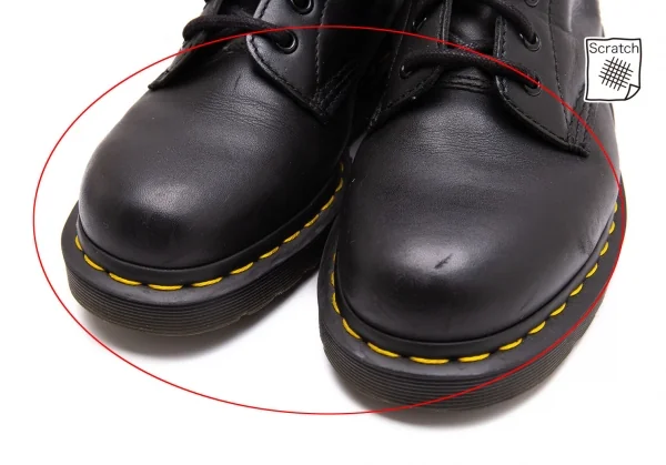 ワイズ×ドクターマーチンY's× Dr Martens バックジップ10ホールブーツ 黒UK6(25) K-106908_003