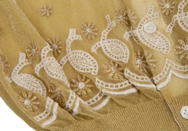 トリココムデギャルソンtricot COMME des GARCONS 小花刺繍シースルー 