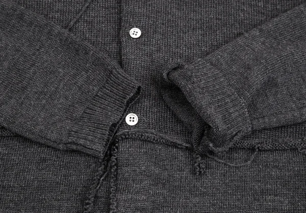 ジュンヤワタナベ コムデギャルソンJUNYA WATANABE COMME des GARCONS フロント切替ニットカーディガン グレーS位 K-106937_006