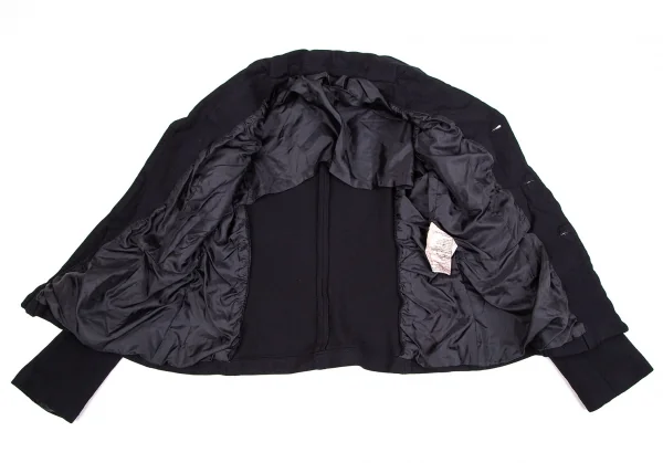 コムコム コムデギャルソンCOMME des GARCONSスパンコール装飾エステルジャケット 濃紺M K-106941_014