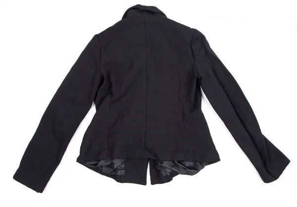 コムコム コムデギャルソンCOMME des GARCONSスパンコール装飾エステルジャケット 濃紺M K-106941_015