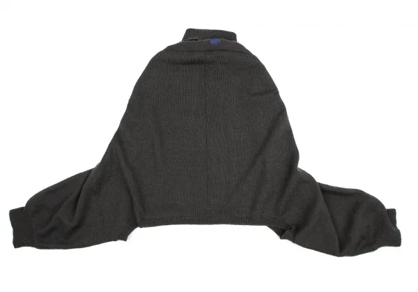 コムデギャルソンCOMME des GARCONS フラワープリント変形タートルネックニット グレーS位 K-106947_009