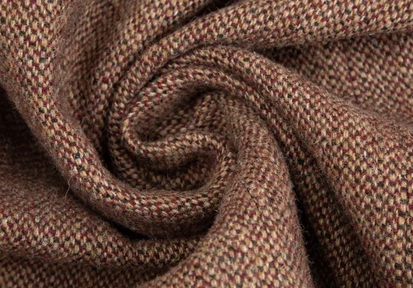 パパスPapas ハリスツィードくるみボタンジャケット 茶ボルドーL48 K-106951_013