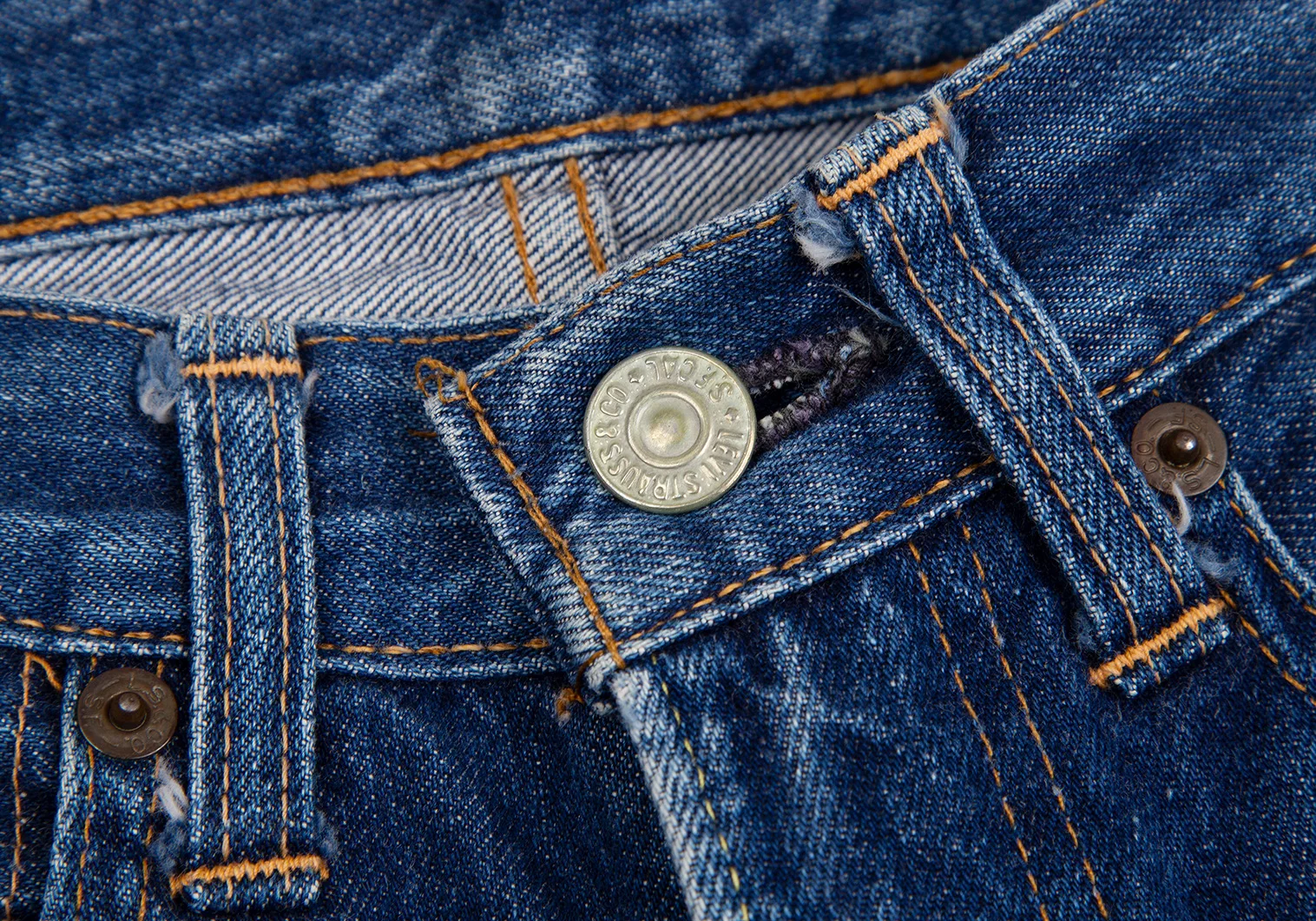 Levi's 502 501 ZXX Reprint 60's BIGE Straight Jeans Indigo