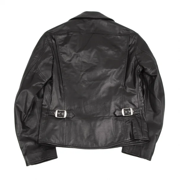 ジュンヤワタナベ コムデギャルソンJUNYA WATANABE COMME des GARCONS カウレザーダブルライダースジャケット 黒S K-107001_012