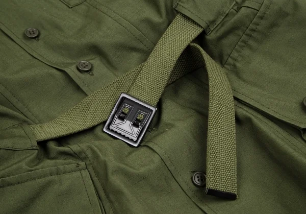 ジュンヤワタナベ コムデギャルソンJUNYA WATANABE COMME des GARCONS リップストップミリタリーシャツコート カーキS K-107003_009