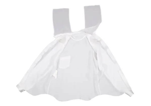 コムデギャルソンCOMME des GARCONS キュプラサテンネックストール前後反転シャツ オフM位 K-107006_016