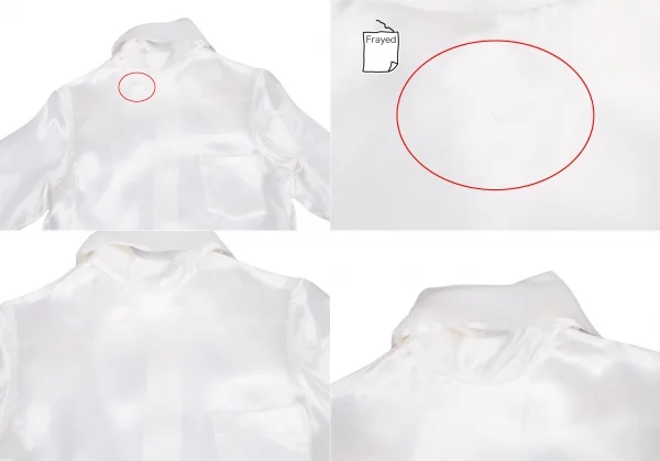 コムデギャルソンCOMME des GARCONS キュプラサテンネックストール前後反転シャツ オフM位 K-107006_003