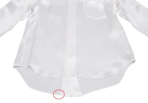 コムデギャルソンCOMME des GARCONS キュプラサテンネックストール前後反転シャツ オフM位 K-107006_005