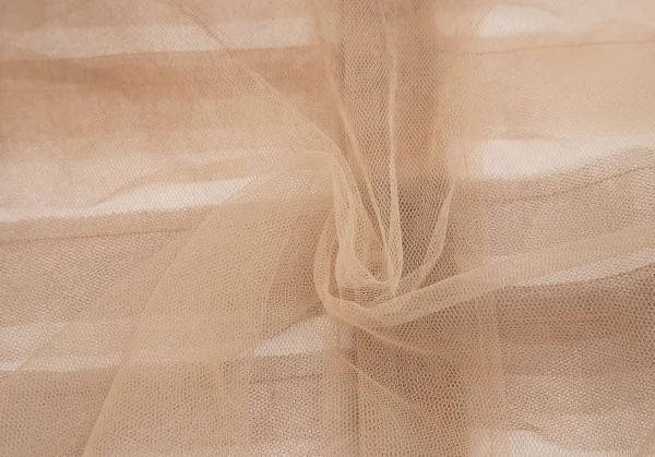 コムデギャルソンCOMME des GARCONS フロントティアード切替チュール半袖シャツ ベージュS K-107007_012