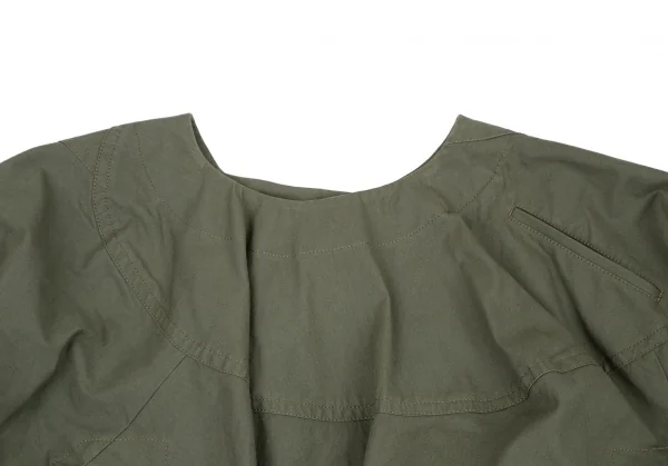 コムデギャルソンCOMME des GARCONS ポケットだまし絵ステッチ変形スカートパンツ カーキS K-107019_002