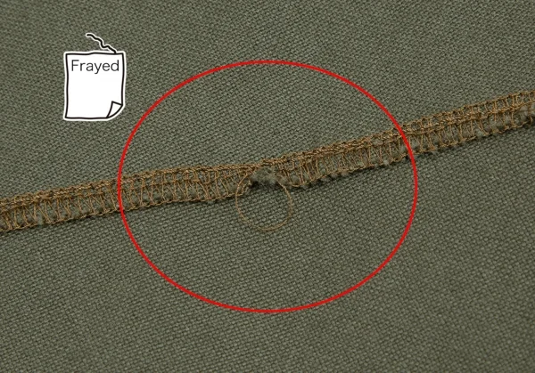 コムデギャルソンCOMME des GARCONS ポケットだまし絵ステッチ変形スカートパンツ カーキS K-107019_009