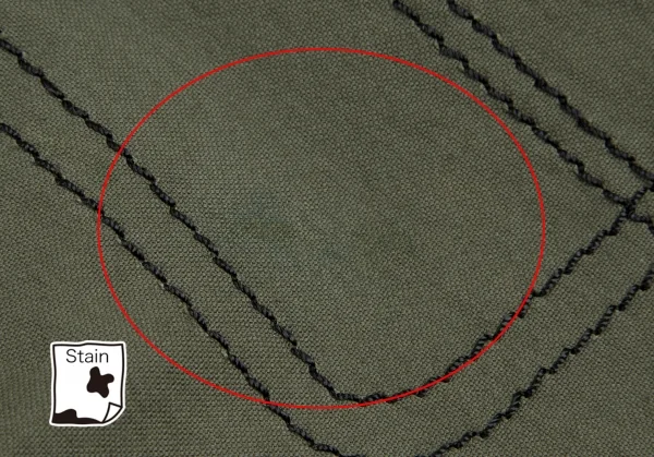 コムデギャルソンCOMME des GARCONS ポケットだまし絵ステッチ変形スカートパンツ カーキS K-107019_011