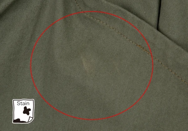 コムデギャルソンCOMME des GARCONS ポケットだまし絵ステッチ変形スカートパンツ カーキS K-107019_014