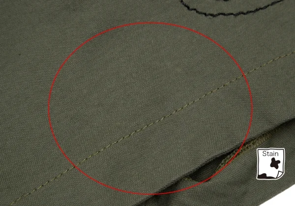 コムデギャルソンCOMME des GARCONS ポケットだまし絵ステッチ変形スカートパンツ カーキS K-107019_015