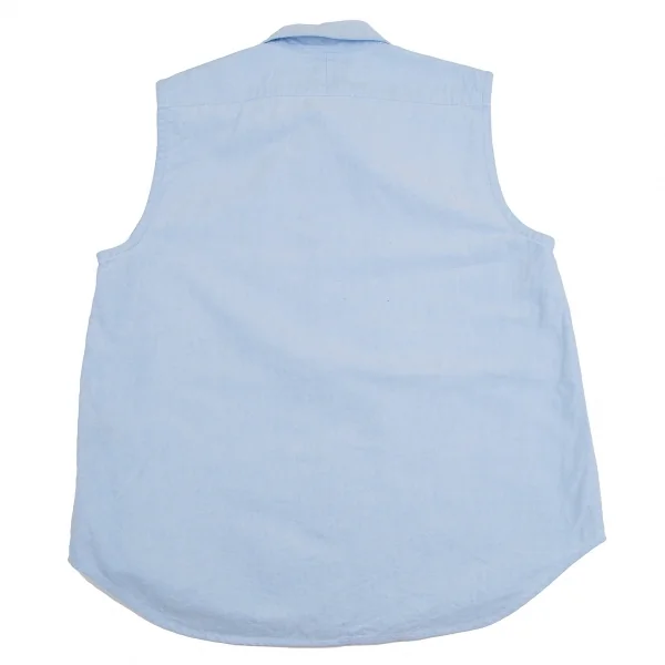 ラルフローレンスポーツRALPH LAUREN SPORT ポニーワンポイント刺繍オックスフォードノースリーブシャツ 水色6 K-107027_011