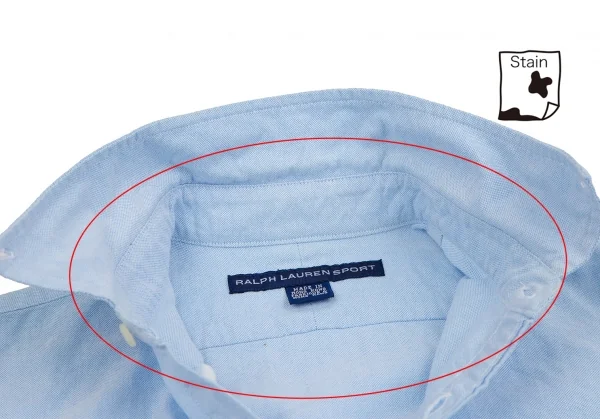 ラルフローレンスポーツRALPH LAUREN SPORT ポニーワンポイント刺繍オックスフォードノースリーブシャツ 水色6 K-107027_006