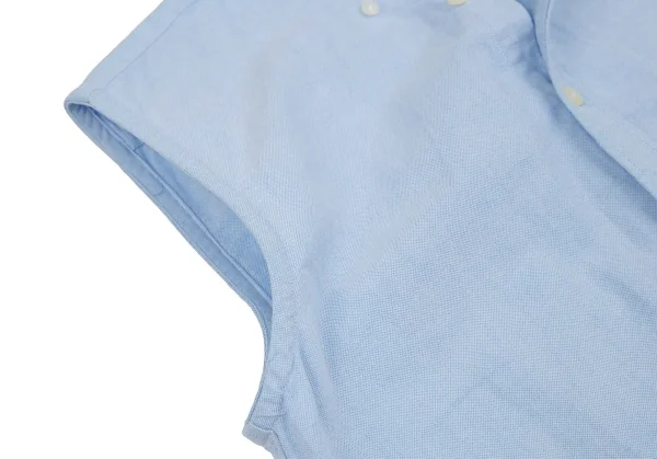 ラルフローレンスポーツRALPH LAUREN SPORT ポニーワンポイント刺繍オックスフォードノースリーブシャツ 水色6 K-107027_007