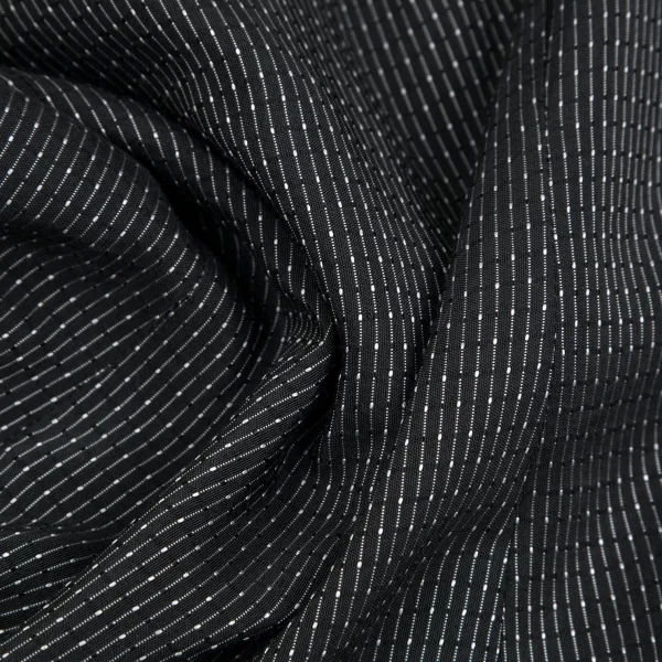 ヴェルサーチ ジーンズクチュールVERSACE JEANS COUTURE メデューサメタルボタンピンドットストライプシャツ 黒XS K-107046_012