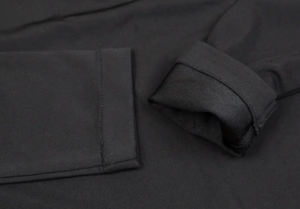 ジュニアゴルチエJUNIOR GAULTIER ナイロンレースドレープネックストレッチカットソー 黒40 K-107050_007