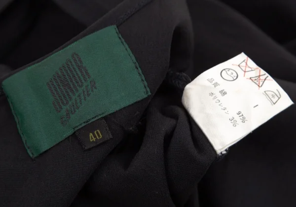 ジュニアゴルチエJUNIOR GAULTIER コットンバックジップストレッチノースリーブワンピース 黒40 K-107051_014