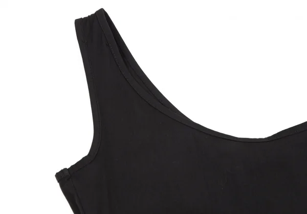 ジュニアゴルチエJUNIOR GAULTIER コットンバックジップストレッチノースリーブワンピース 黒40 K-107051_004