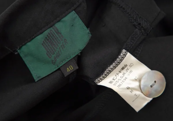 ジュニアゴルチエJUNIOR GAULTIER コットンショート丈ストレッチテーラードジャケット 黒40 K-107052_013