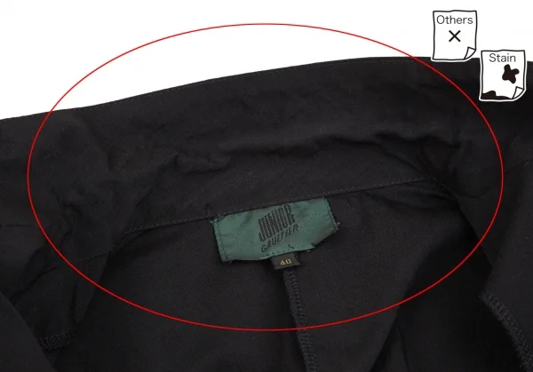 ジュニアゴルチエJUNIOR GAULTIER コットンショート丈ストレッチテーラードジャケット 黒40 K-107052_005