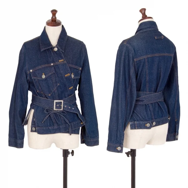 ゴルチエジーンズGAULTIER JEAN'S コットンベルテッドデニムジャケット インディゴ40 K-107070_001
