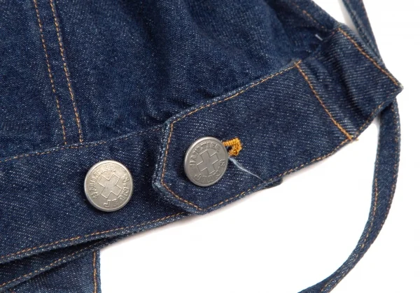 ゴルチエジーンズGAULTIER JEAN'S コットンベルテッドデニムジャケット インディゴ40 K-107070_017