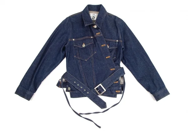 ゴルチエジーンズGAULTIER JEAN'S コットンベルテッドデニムジャケット インディゴ40 K-107070_002