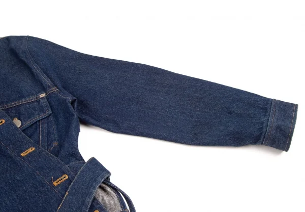 ゴルチエジーンズGAULTIER JEAN'S コットンベルテッドデニムジャケット インディゴ40 K-107070_005
